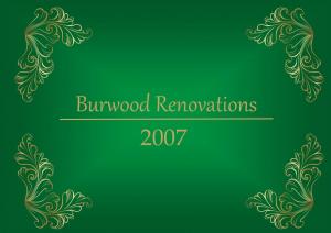 2007 Renovations