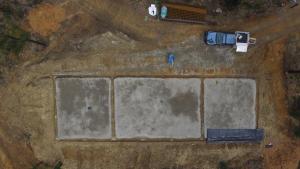 Foundations for new workshop and shed 4