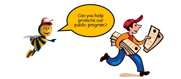 Flyer distribution for Sydney public program