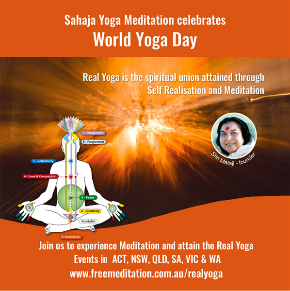 Sahaja Yoga Australia celebrates World Yoga Day during June 2018
