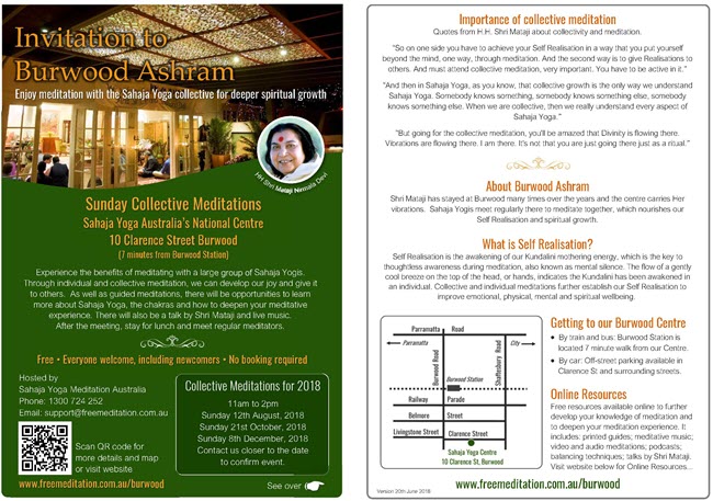 New People’s Burwood Program Sunday 12th August – 11am to 2pm