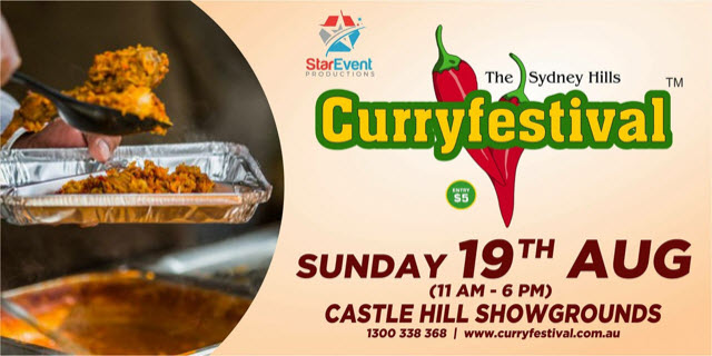 Stall at Curryfest Sunday 19th August at Castle Hill Sydney