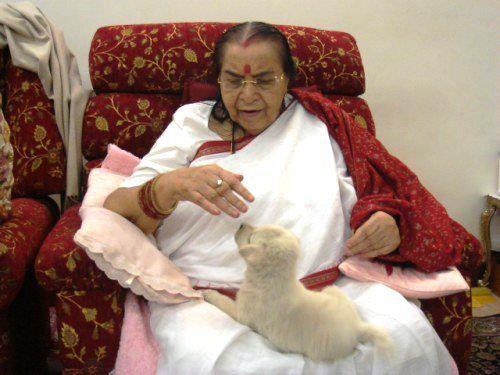 Looking after the Mother Earth during Navaratri Puja.