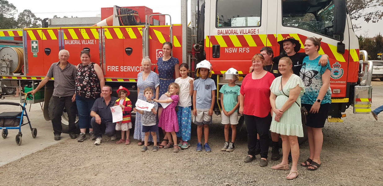 Thank you to the Balmoral Village Rural Fire Service