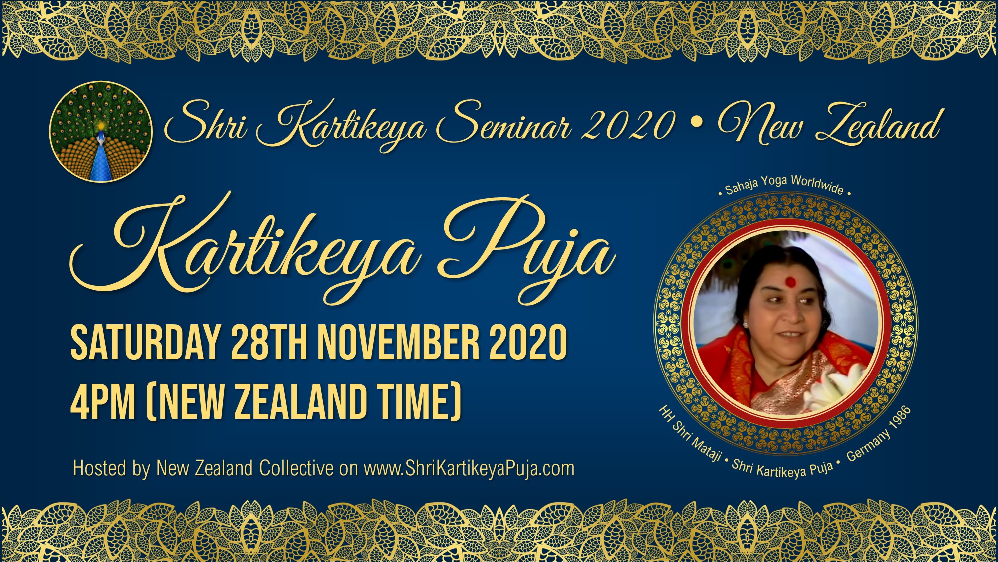 Puja & Evening music program Shri Kartikeya Seminar – Sat 28th Nov 2020