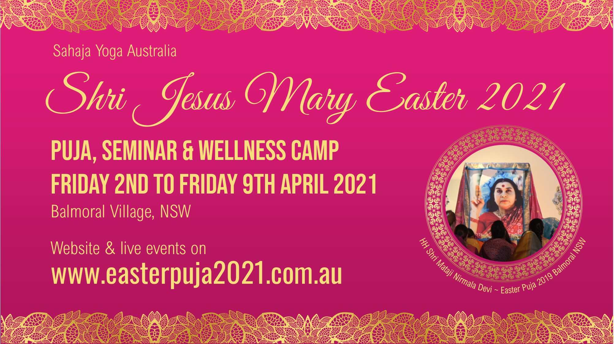 Australian Shri Jesus Mary Easter 2021
