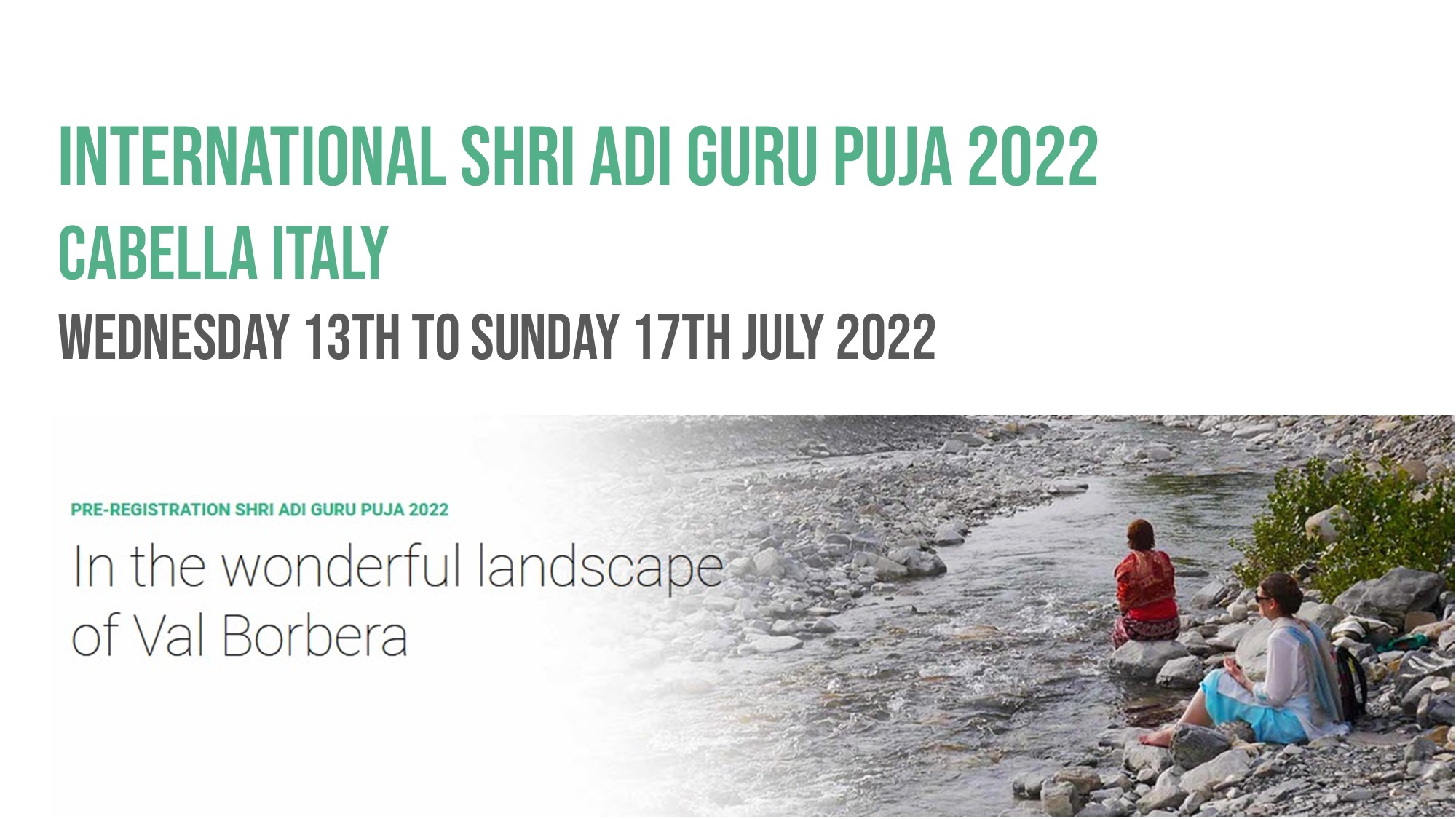 International Shri Adi Guru Puja 2022 Cabella