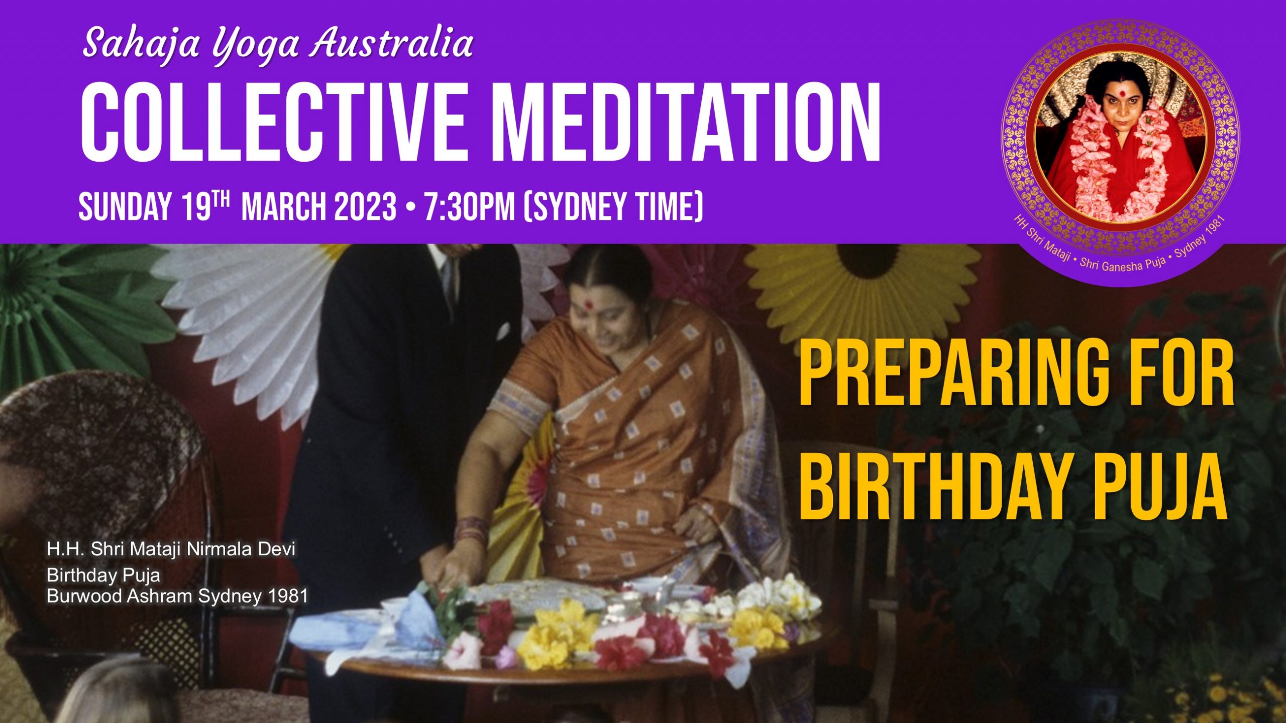 Collective Online Program – Preparing for Birthday Puja, Sun 19th March  2023