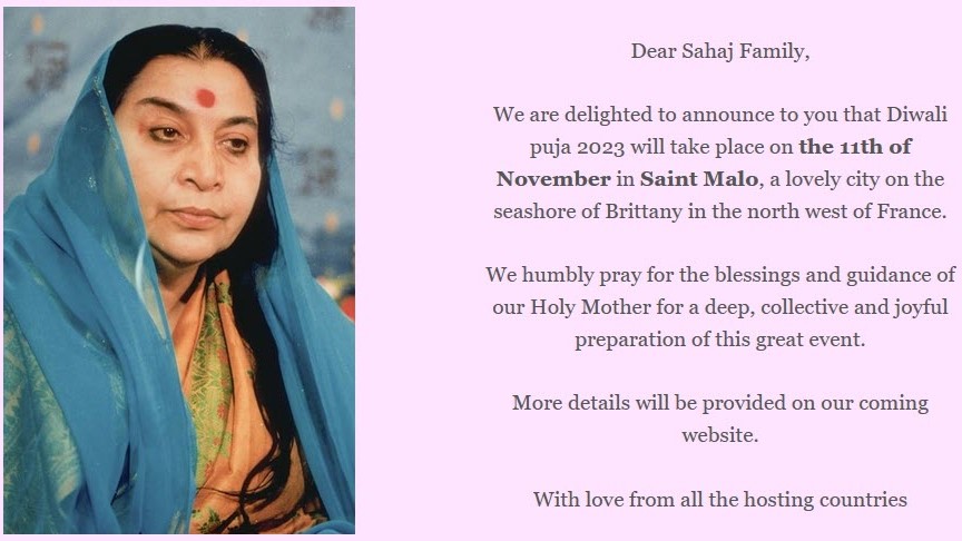 International Diwali Puja – 11th Nov 2023