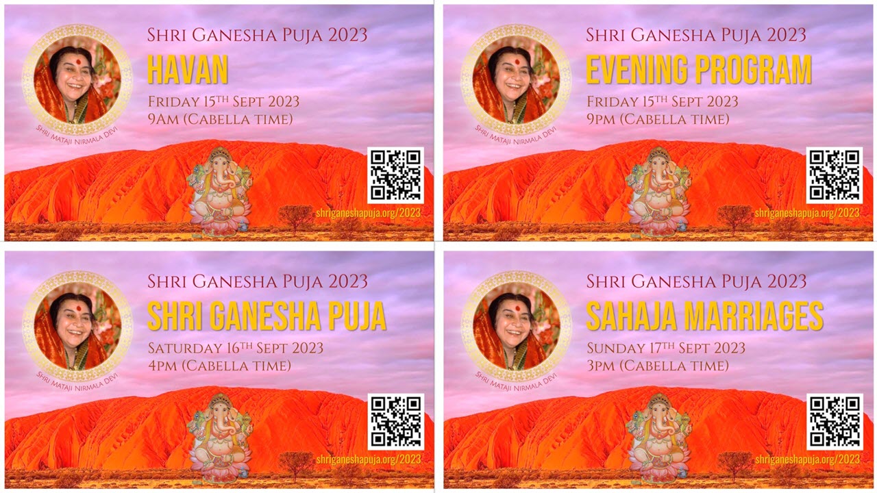 Weekend online events – International Shri Ganesha Puja, 15th to  17th Sept 2023