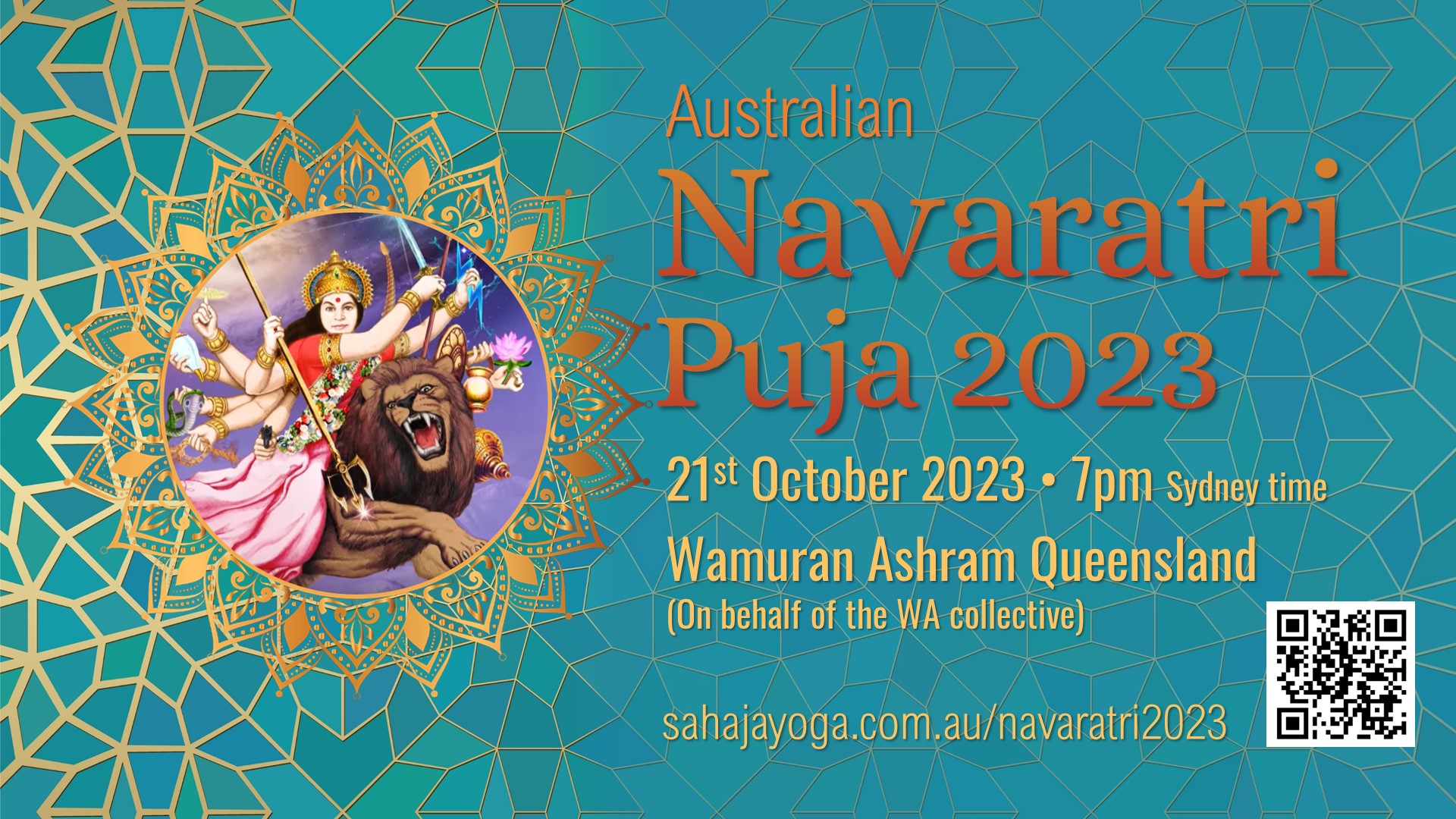 Australian Navaratri Divine Puja – Online Saturday 21 October 2023