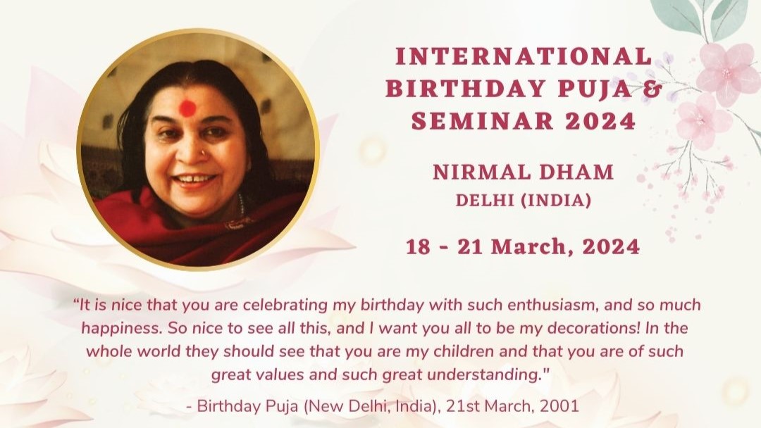 International Birthday Puja and Seminar 2024, Delhi March 2024