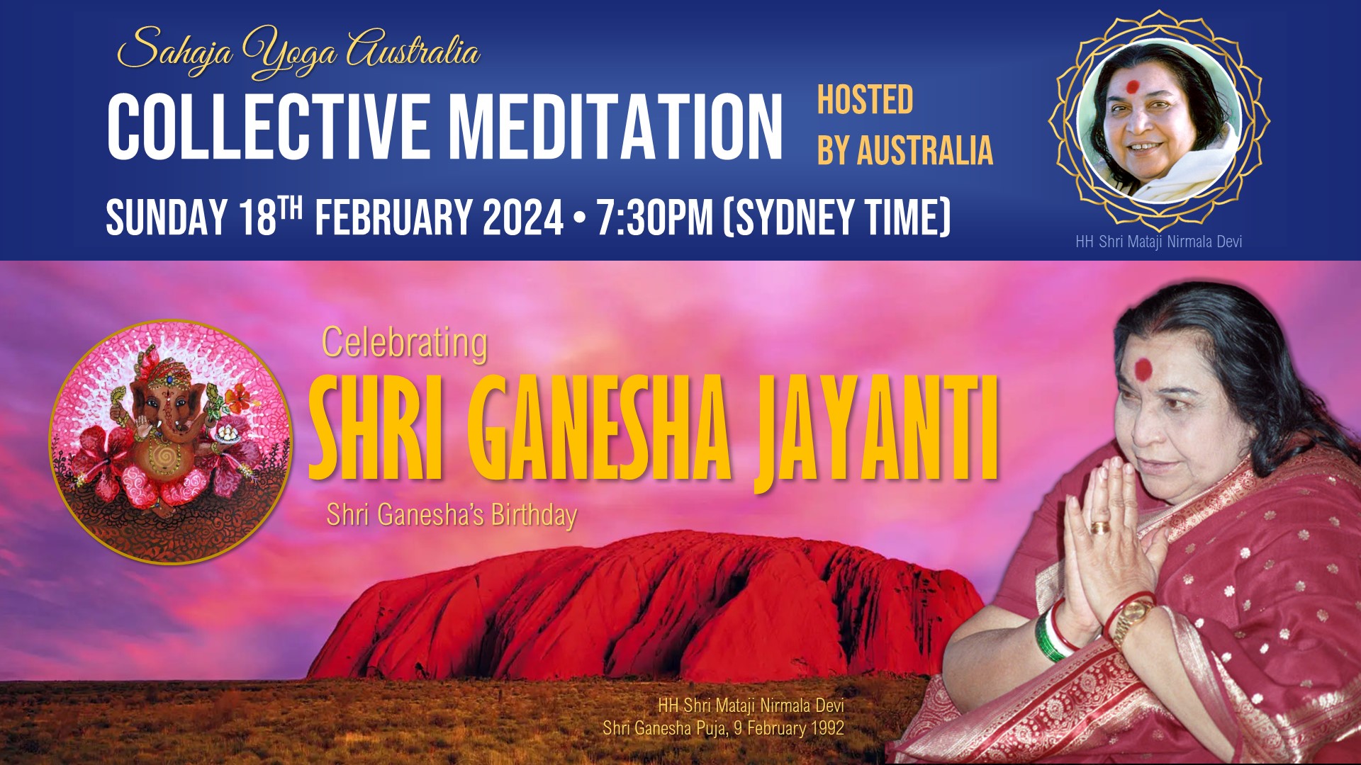 Collective Online Program – Continuing the Shri Ganesha Jayanti Celebrations, 18 Feb 2024