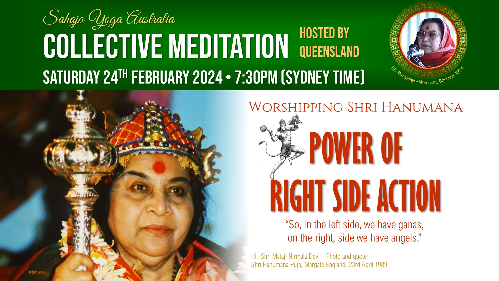 Collective Online Program – Power of right side action, 24 Feb 2024