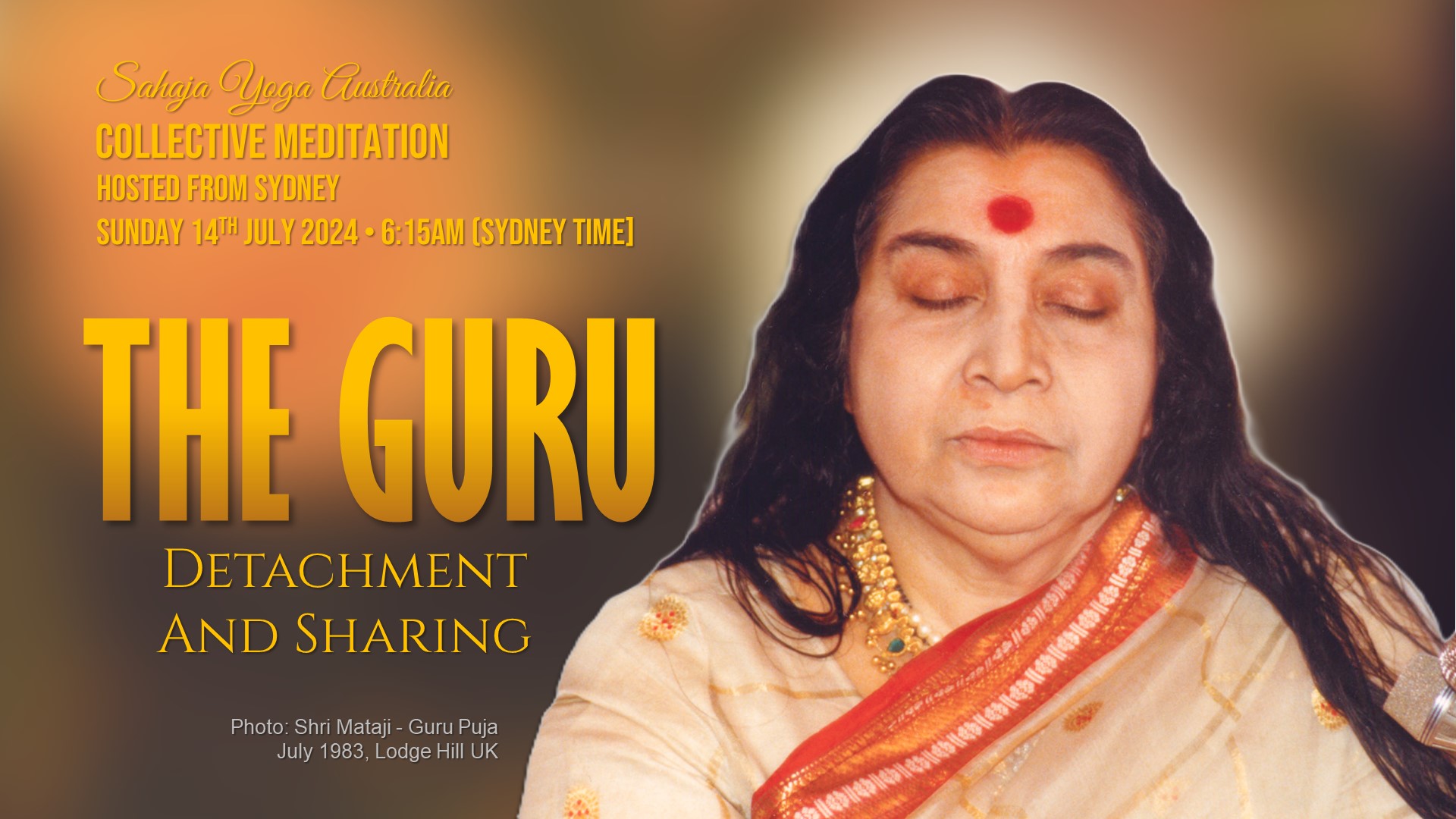 Collective Online Program – The Guru: Detachment and Sharing, 14th July 2024