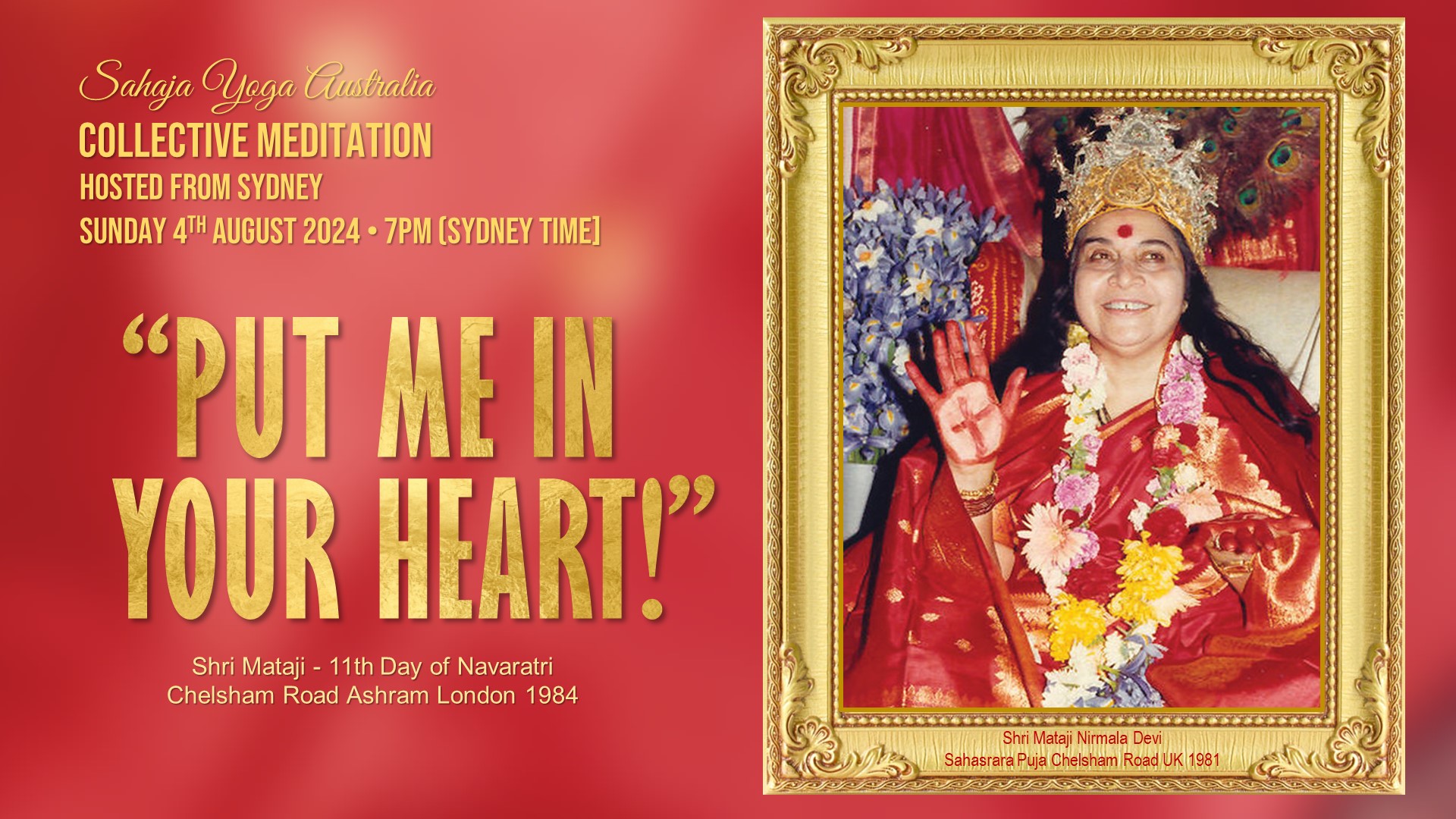 Collective Online Program – “Put Me in your heart!”, 4th August 2024