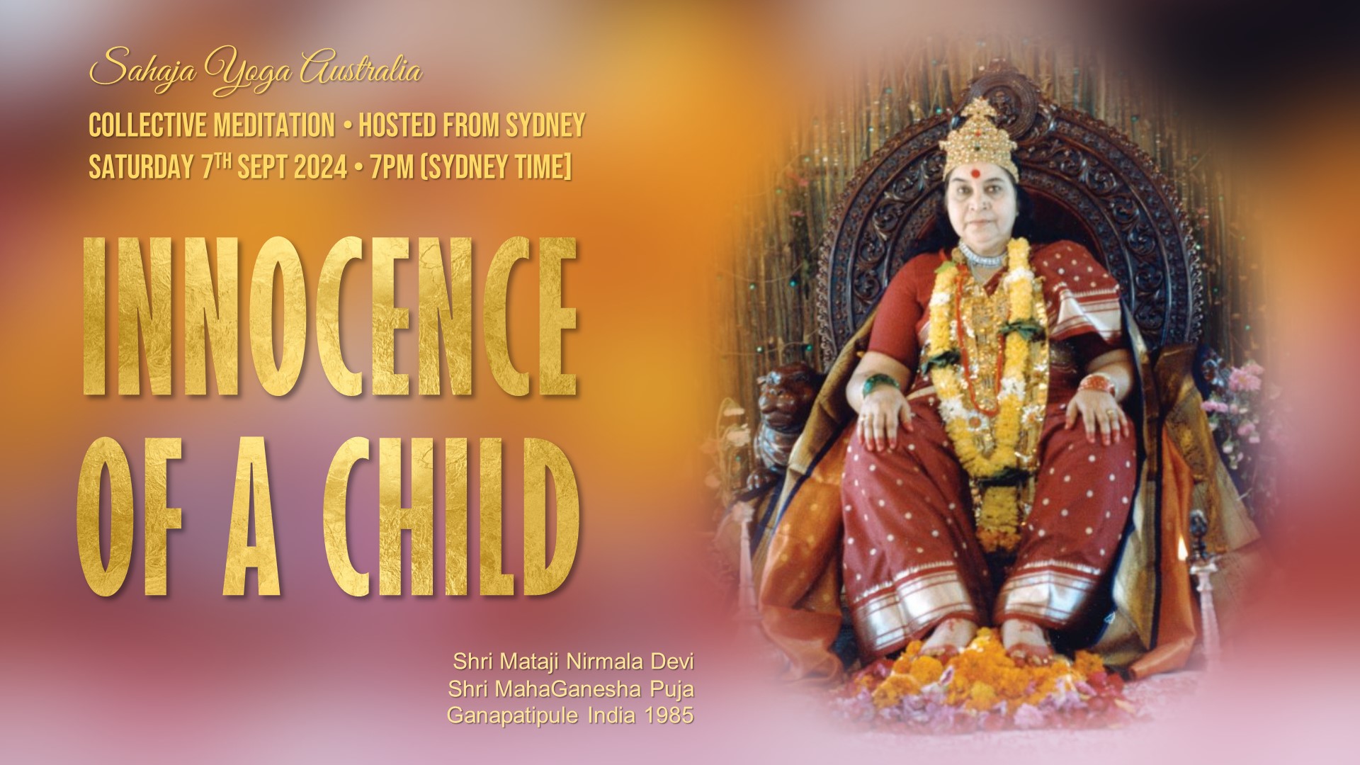 Collective Online Program – Innocence of a Child, 7th Sept 2024