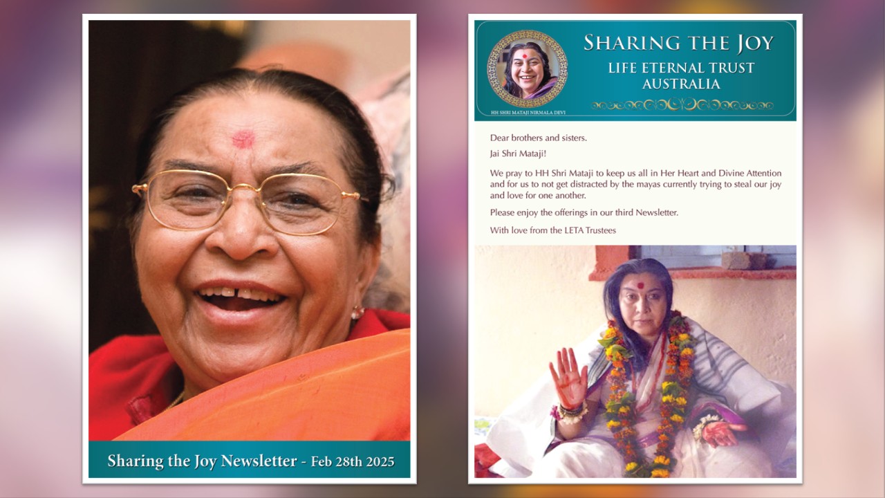 ‘Sharing the Joy’ Newsletter – 28th Feb 2025