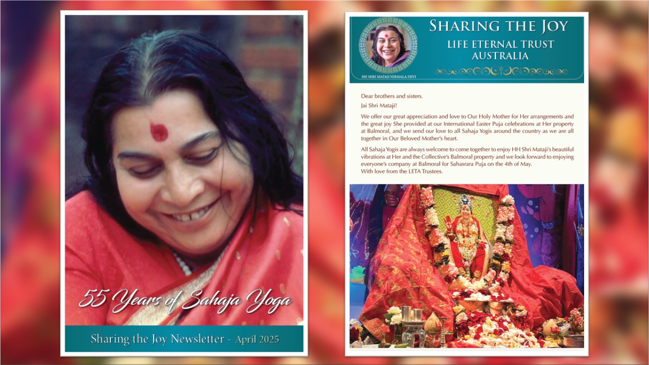 ‘Sharing the Joy’ Newsletter – April 2025